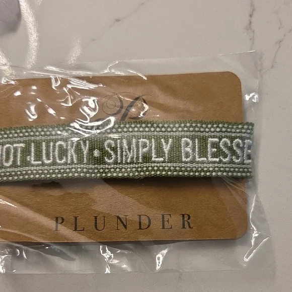 6 Items Plunder Gold Tone Charm Necklace with Blue and Orange Beaded Bracelet - Picture 3 of 6